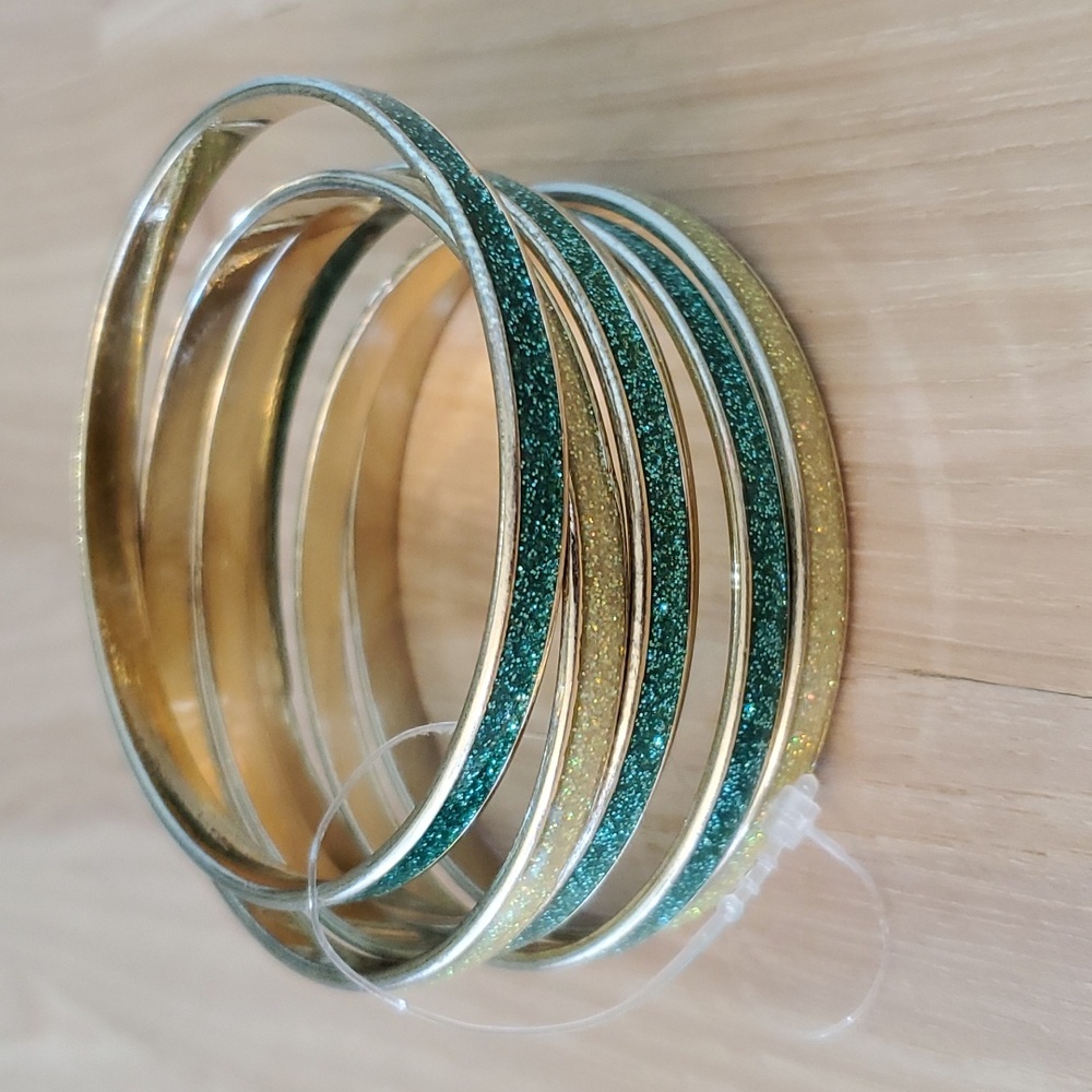 GYMBOREE All Spruced Up Glitter Bangles Bracelet